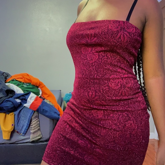 Purple Roses Dress - Picture 3 of 6